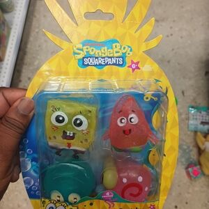 SpongeBob SquarePants Action Figure Set - Yellow, Red, Green
